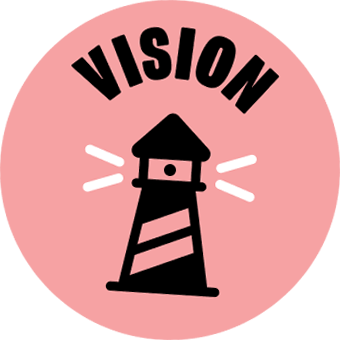 Vision icon with lighthouse