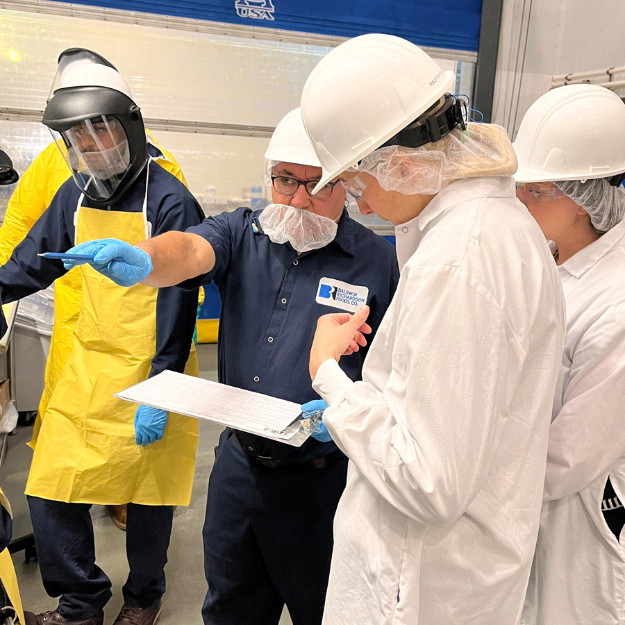 Employees in warehouse